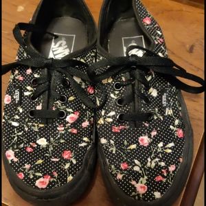 Floral Vans size 6
